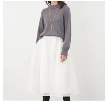 새상품 미라 오웬 샤기 니트 볼륨 스커트 코디 SET