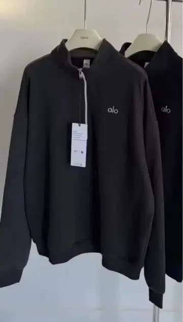 Alo Yoga 하프 지퍼 트레이닝복 새상품 미사용 택 포함 남녀 공용