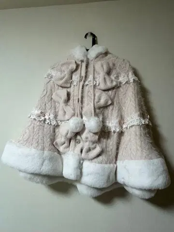 LIZLISA 밀피유 레이스 판초