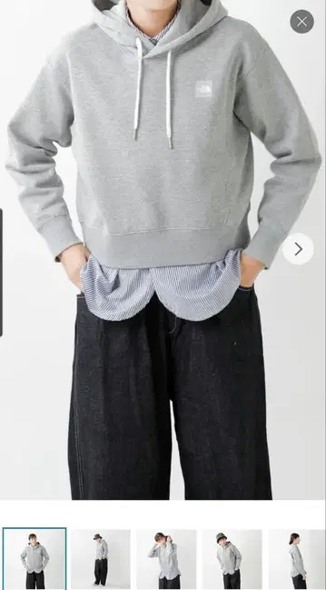 The North Face 그레이 후드티 NTW62346 [ 고품질 ]