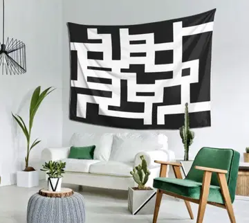 기하학 패턴 천 가방 패턴 태피스트리