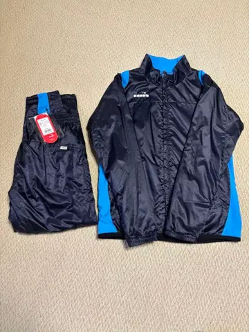 diadora 나일론 자켓 팬츠 세트 M 네이비 컬러