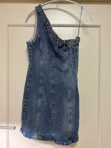 ZARA 원숄더 데님 미니 원피스