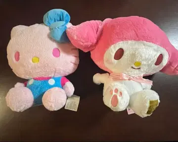 키티 핑크와 하늘색 인형 GJ & 마이멜로디 초초 BIG 봉제 인형