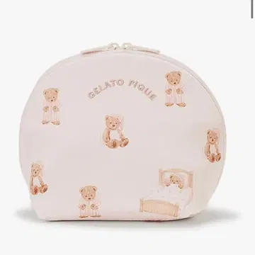 [택 포함 새상품] 젤라또피케 베어 패턴 라운드 파우치