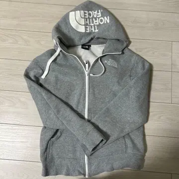 THE NORTH FACE 로고 후드 그레이 후드티 S