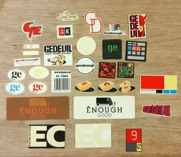 GOODENOUGH 스티커 세트 ready made 후지와라 히로시