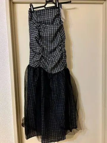 립 서비스 미사용 새상품 체크 무늬 스커트