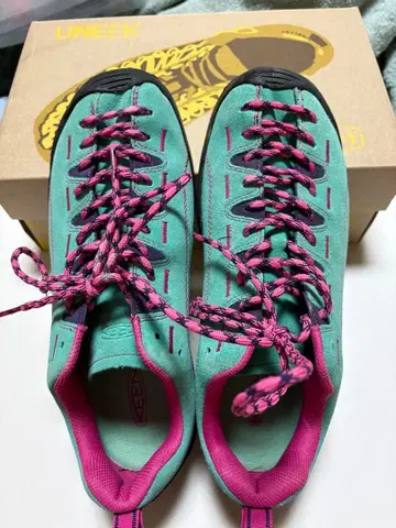 Keen 클라이밍 신발 그린/핑크