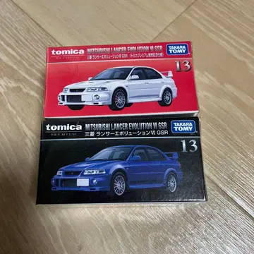 토미카 프리미엄 13 미쓰비시 랜서 에볼루션 VI GSR 2대 세트