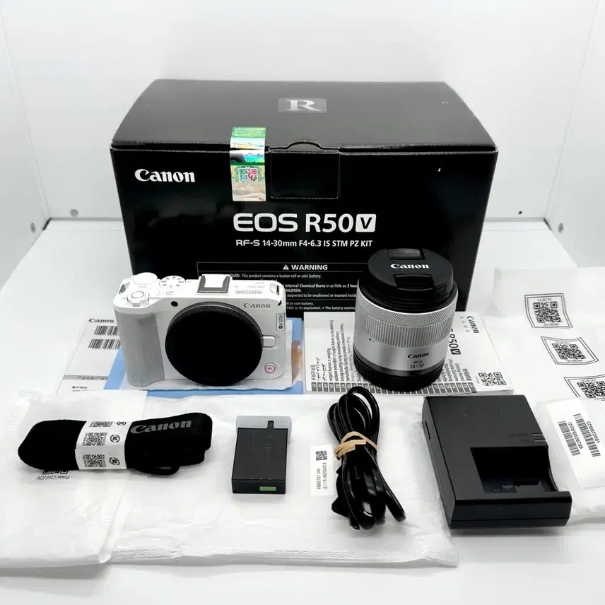 새상품 정품 캐논 EOS R50V 화이트 14-30mm KIT 미러리스