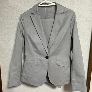 그레이 테일러드 팬츠 수트