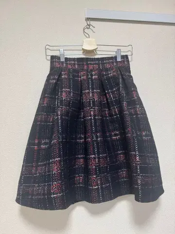 완판 플레어 스커트 체크 무늬 Crea