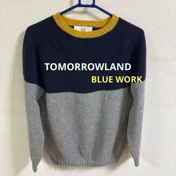 [ 투모로우랜드 ] 구매 BLUE WORK ( 블루워크 ) 스웨터 울