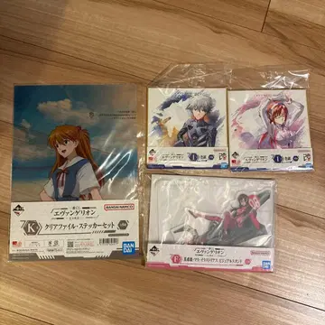 에반게리온 제일복권 클리어 파일 스티커 세트