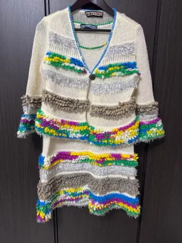 [ 새상품급 ] M.&KYOKO 원피스 가디건 세트 울 소재