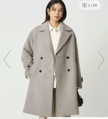 [ 1_OF MINE ] W 체스터 코트, 그린 라벨 릴랙싱