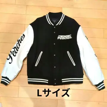 LE SSERAFIM x PEACHES VARSITY JACKET L
