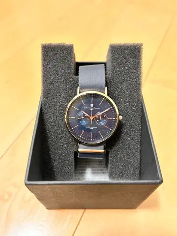 Salvatore Marra 크로노그래프 시계 네이비