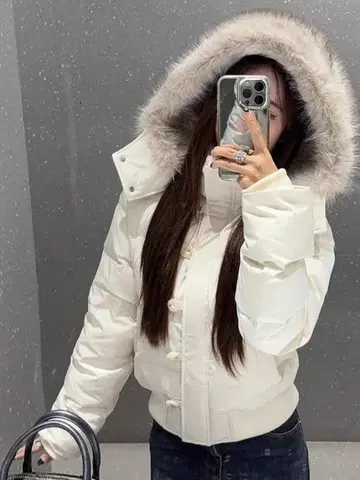 다운 자켓 여성용 다운 코트 아우터 패딩 자켓 숏