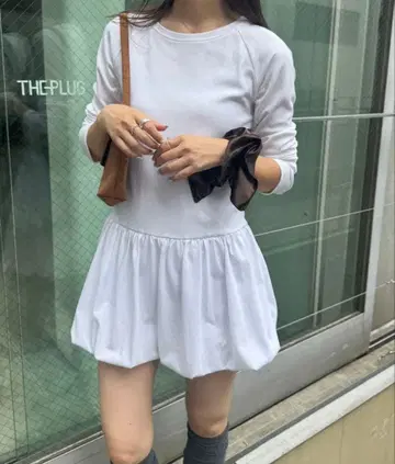 차오패닉 티피 밑단 벌룬 모듬 롱 T