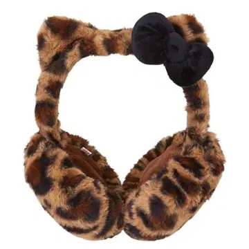 산리오 키티 레오파드 무늬 귀마개