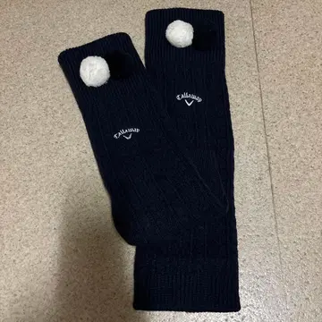 캘러웨이 네이비 레그 워머 폼폼 포함