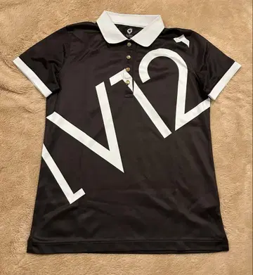 V12 골프 피케 셔츠 여성용 블랙/1