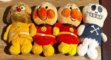 호빵맨 앉은 봉제 인형 호빵맨, 카레빵맨, 호러맨