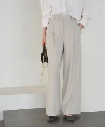 noble TR 트윌 속기모 슬랙스 팬츠 베이지 34 사이즈