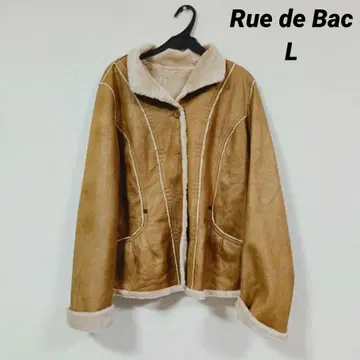 Rue de Bac 페이크 무스탕 자켓 여성용 L 베이지