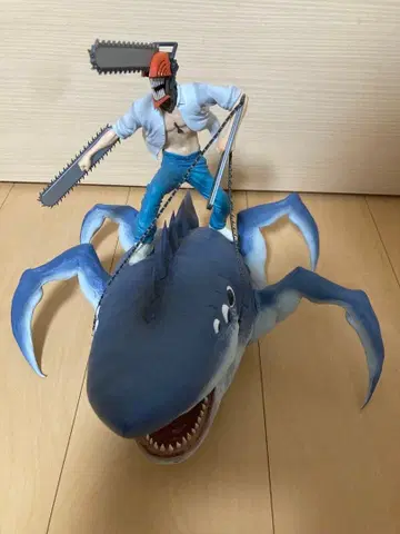 라스트 원상 체인소 맨 & 빔 피규어 MEGAIMPACT