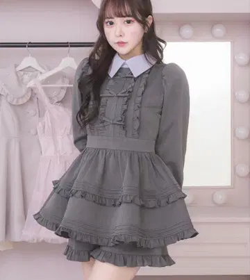 pium 새상품 프릴 달린 셋업