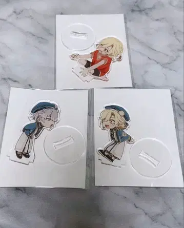 원신 알하이탐 카베 아크릴 스탠드 키링 3개 세트