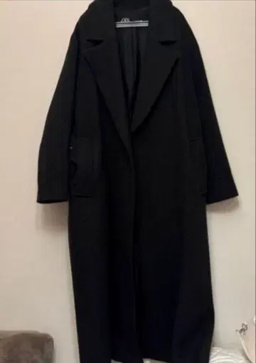 ZARA 다크 그레이 롱 코트