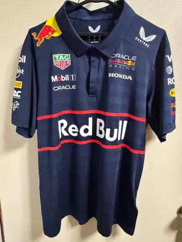 레드불 레이싱 2025 피케 셔츠 M 사이즈
