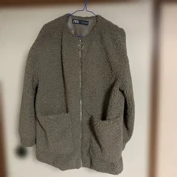 ZARA 브라운 무스탕 코트 S 사이즈