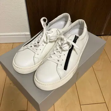 YOAK 화이트 스니커즈 STANLEY ZIP 42(27cm-28cm)