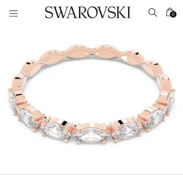 Swarovski 반지 로즈 골드 50