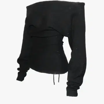 S sequin offshoulder knit theredthread