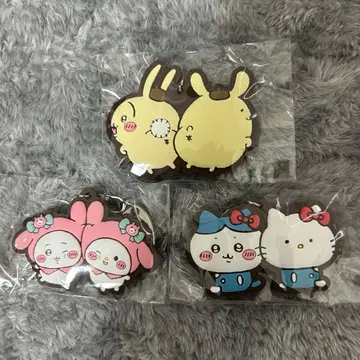 치이카와 산리오 나카요시 러버 마스코트 3종