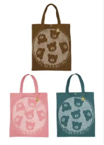 [ 새상품 ] 근택 레이스 미니 레이스 토트 페이스 곰 3개 세트