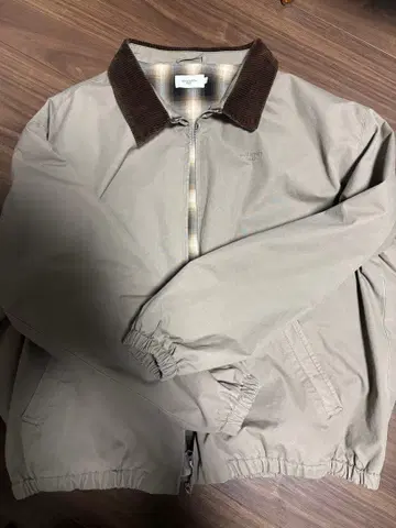 BON BON BLUETOWN 코듀로이 옷깃 베이지 점퍼 XL