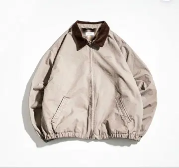 BON BON BLUETOWN 코듀로이 옷깃 베이지 점퍼 XL