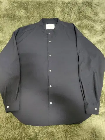 PUBLIC TOKYO 컴포트 릴랙스 밴드 카라 셔츠