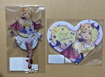 타카노 미시 아크릴 스탠드 하트 색지