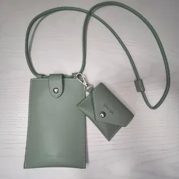 스마트폰 숄더백 그린