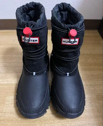 HUNTER 퍼 달린 방수 부츠