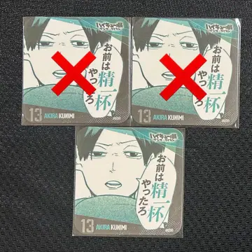 하이큐 청춘 응원 코스터 쿠니미 아키라 1장