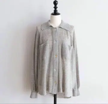 [ 시루무린 ] 새상품 시루무린 린넨 시어 니트 셔츠